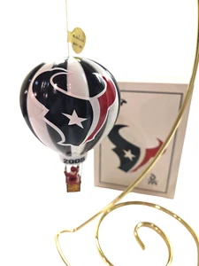 Vintage Danbury Mint NFL Houston Texans 2005 Santa in Balloon Christmas Ornament - Picture 1 of 11