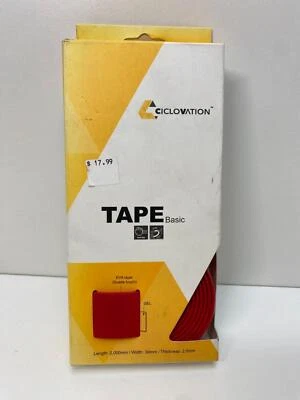 NEW Ciclovation Basic handlebar Tape with Suede Touch RED - Image 1 of 4