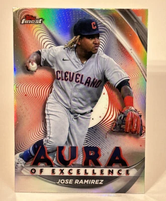 2022 Topps Finest - Jose Ramirez - Aura of Excellence Insert GUARDIANS - Image 1 of 2