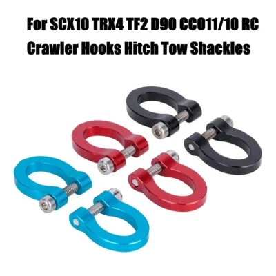 RC 1/10 Scale Alloy Hitch Tow Shackles Hooks For Axial SCX10 D90 TRX4Car Crawler - Image 1 of 4