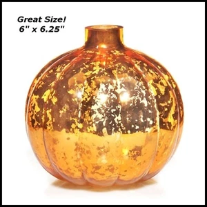 Yankee Candle Mercury Orange Pumpkin Candle Holder BRAND NEW IN BOX NLA - Picture 1 of 23