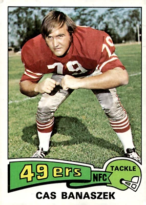 1975 Topps - #248 Cas Banaszek 49ers - Image 1 of 2