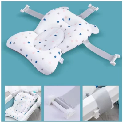 Almohadilla de baño plegable para bebé soporte de baño asiento suave cómodo antideslizante AU Foto 1 de 4