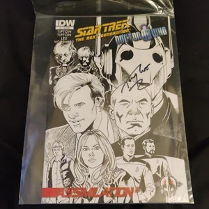 Star Trek Next Generation Doctor Who Assimilation Comic No.1 SIGNED Tony Lee - Picture 1 of 3