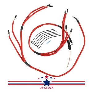 1200°F Insulated Red Glow Plug Harness Kit For Chevrolet GMC 6.5L Turbo Diesel - Bild 1 von 12