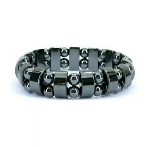 Hematite Magnetic Bracelet FOR CONTROL HIGH/LOW Blood Pressure Acupressure - Picture 1 of 2