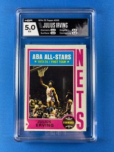 1974-75 Topps JULIUS ERVING #200 HGA 5 EX New York NETS NBA All-Stars Basketball