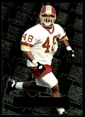 1996 Fleer Metal Football Card Stephen Davis A Washington Redskins #127 - Image 1 of 2