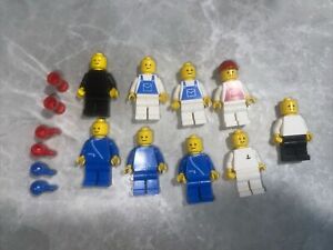 Lego Classic Minifigure Lot Vintage Farmer Blue Zip Up Sailor