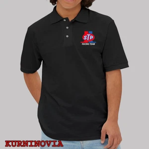STP Racing Team Car Oil Gasoline Men's Black Size S to 3XL - Picture 1 of 1
