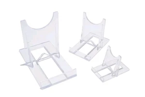 Acrylic Two-Piece Display Stands For Fossils And Minerals Easel Stand - Picture 1 of 6