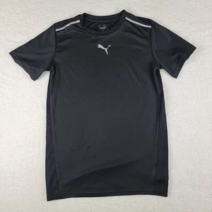 Puma Shirt Boys XL Black Crewneck T-Shirt Athletic 100% Polyester - Picture 1 of 9