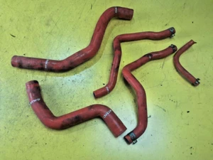 MITSUBISHI LANCER EVO EVOLUTION 8 SILICONE RED COOLANT LINE HOSE PIPE SET X 5 - Picture 1 of 2