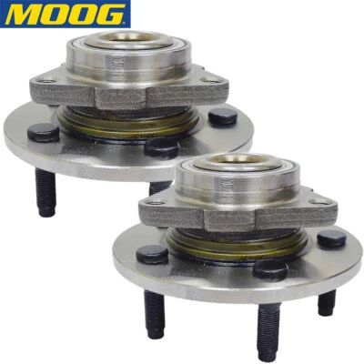 Par de bujes y cojinetes de rueda delantera Moog para camioneta Dodge Ram 1500 2002 2003-2008 Foto 1 de 4