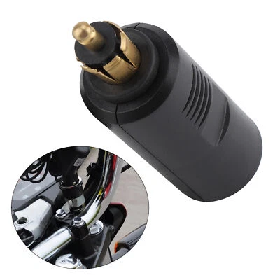 12V Motorrad Zigarettenanzünder Steckdose Adapter DIN Buchse Schwarz Eurostecker - Bild 1 von 4