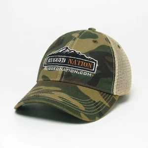 Rugged Nation Old Favorite Trucker Hat by Legacy Resort Wear in Camo - Picture 1 of 4