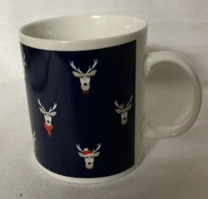 Coffee Mug M&S Porcelain Christmas Reindeer "Beauty" Unused Displayed Only VGC - Picture 1 of 9