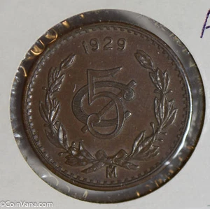 Mexico 1929 5 Centavos M0290 combine shipping - Picture 1 of 2
