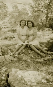 #46360 Greece 1930s [?]. Two women, in the countryside. Negative Photo PC size. - Picture 1 of 4