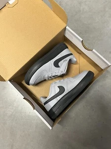 Nike Air Force 1 Low EasyOn Wolf Smoke Grey UK 7.5 PreSchool NEW - Picture 1 of 5