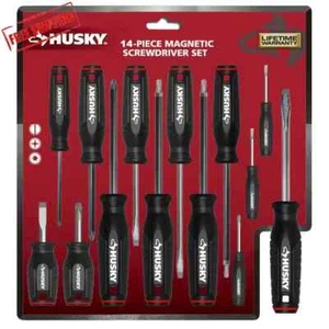 Husky Combination Screwdriver Set w/Magnetic Tip Comfort Grip Handle (14-Piece) - Picture 1 of 2