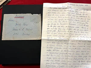 WWII WW2 German Soldiers Military Feldpost mail cover envelope - Picture 1 of 4