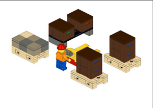 Lego MOC Warehouse - Model PDF Instructions Manual