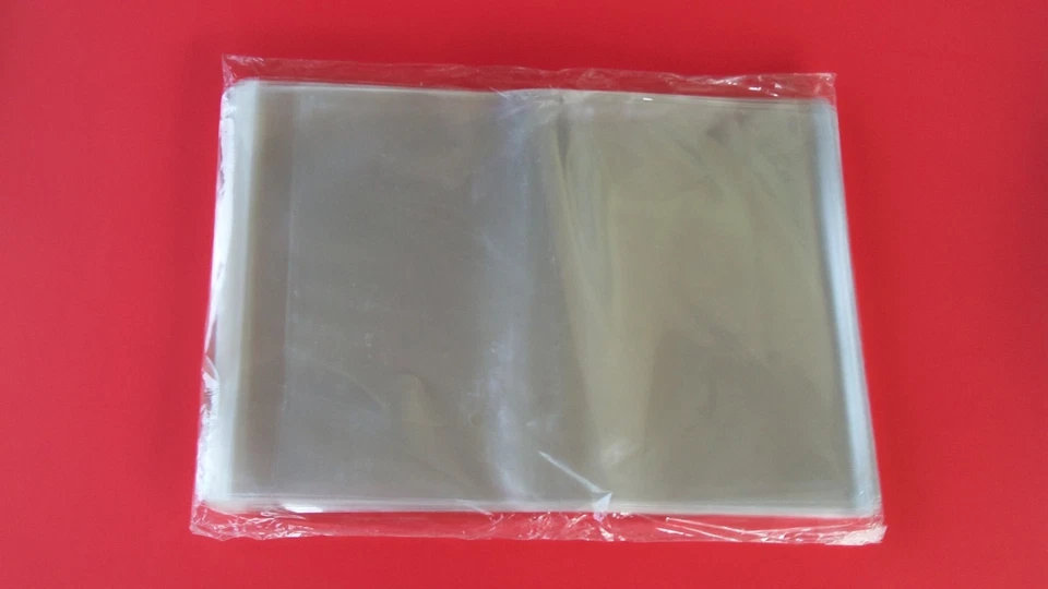 50 8 1/4 "x 10 1/8" Clear Resealable Cello Bag Plastic Envelopes Cellophane 8x10