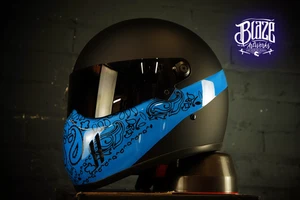 Casco Bandana con aerógrafo/pintado personalizado diseño estilo Bandido Simpson - Imagen 1 de 5