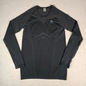Odlo Mens Long Sleeve Performance Top Athletic Shirt Black - Picture 1 of 7
