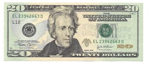 2004 $20 SAN FRANCISCO FRN. Crisp & Uncirculated Banknote. - Picture 1 of 2