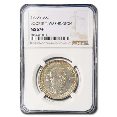 1950-S Booker T. Washington Half Dollar MS-67+ NGC - Image 1 of 3