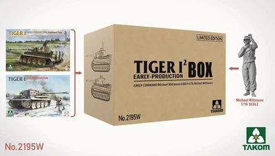 TAKOM TIGER I² early production Box 1:35 & 1:16 Wittmann TAK2195W Limited Edition!