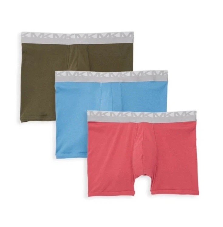 NWT Michael Kors. Sz L. Men 3 Pack. Performance Boxer Brief. Multi. MSRP $39.50 - Image 1 of 4