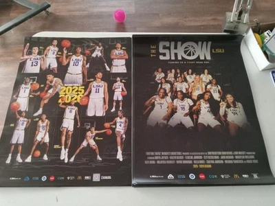 2025-26 LSU MEN's AND WOMEN's BASEKTBALL POSTERS 24" x 18" 🐯🏀 - Image 1 of 3