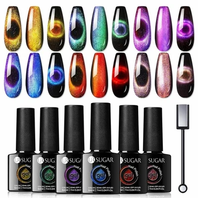 Esmalte de uñas de gel de ojo de gato 9D moda camaleón magnético 1 Magnet Stick Foto 1 de 4