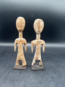 Antigua figura africana de madera, figura Mossi / figura de Karan Wemba, hombre y mujer - Imagen 1 de 14