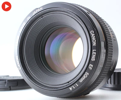 [MINT] Tested Canon EF 50mm f1.4 USM AF Standard Lens For EOS From JAPAN - Image 1 of 4
