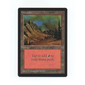 Magic: The Gathering Beta Series - Basic Land Mountain (299) - Picture 1 of 2