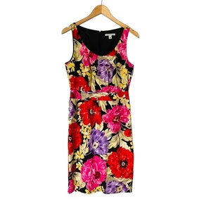 Banana Republic Floral Print Sleeveless Dress Size 6 Multicolored - Picture 1 of 8