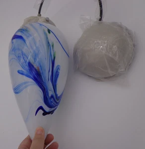 Elk Mini Pendant Light Brushed Nickel Glass Tear Drop Hanging 503-1MT - Picture 1 of 10