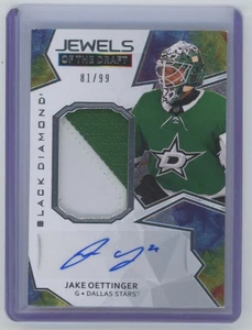 2020-21 Upper Deck Black Diamond Jewels of the Draft Jake Oettinger RC Auto - Bild 1 von 2