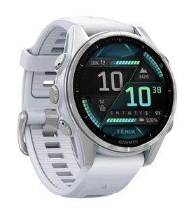Garmin FENIX® 8 43mm AMOLED blanco piedra plata rastreador de actividad unisex ¡¡NUEVO!! ✅ - Imagen 1 de 11