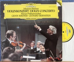 Kremer; Bernstein. Brahms (Violin concerto). DGG 252 088 dig. NM - Picture 1 of 1