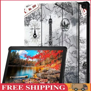Trifold Stand Cover Auto Wake/Sleep for Fire HD 10 Tablet(Eiffel Tower) - Bild 1 von 12