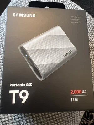 Samsung T9 1TB Portable External SSD Brand New Still Sealed - Image 1 of 2