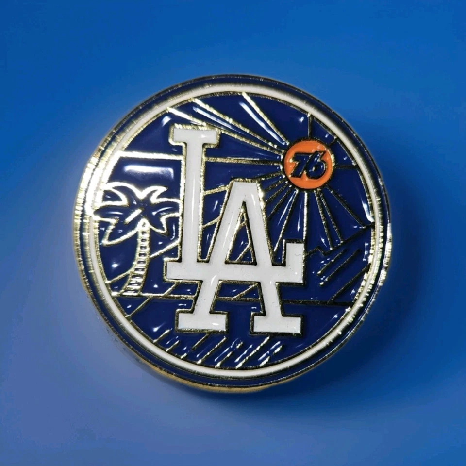 Los Angeles Dodgers Unocal 76 collaboration commemorative pin MLB - Image 1 of 2