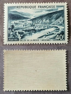 France: Y&T 842A – 40F Vallée de la Meuse – 1949 – NEUF*/MLH Cote 9€ - Picture 1 of 3