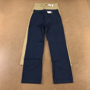 The Children’s Place Boys 10 Flax/Navy Uniform Stretch Chino Pants 2 Pack NWT - Picture 1 of 8