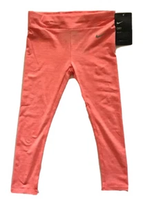 Nike Dri-Fit Leggings Girls Size 4 Orange - Picture 1 of 7